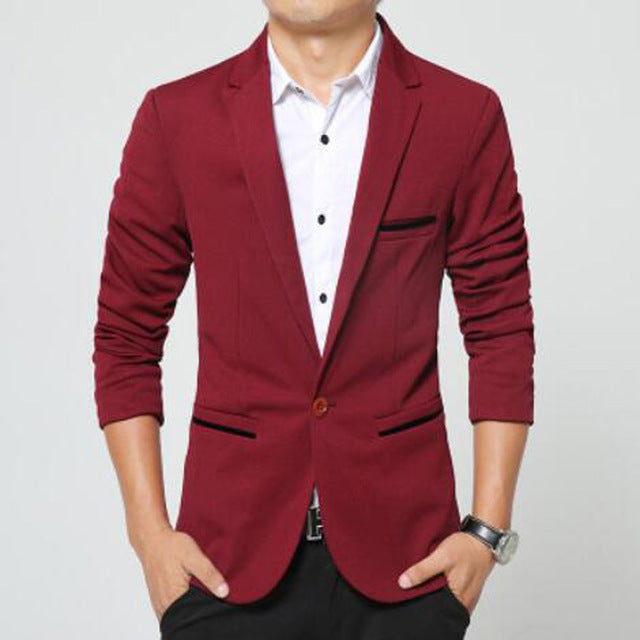 Business Casual Suit Men Blazers - Image 3