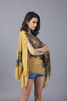 Bohemian Chiffon Vintage Blouse for Women - Image 1