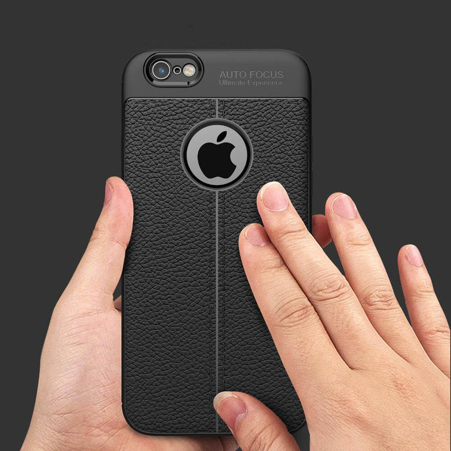 Shockproof Amor Matte Carbon Fiber Cover for iPhone Models - Image 0
