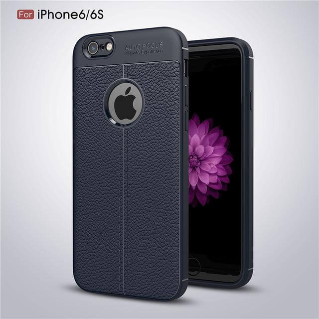 Shockproof Amor Matte Carbon Fiber Cover for iPhone Models - Image 2