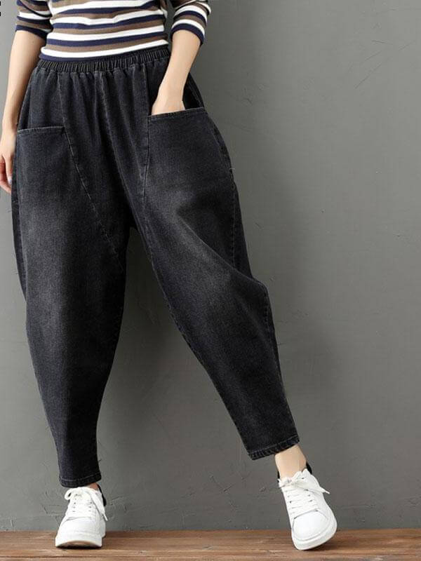Harem Fried Chicken Trousers Elastic Pants - Image 1