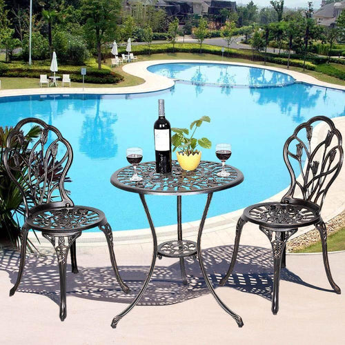 Vintage 3 Sets Outdoor Dining Table - Image 0