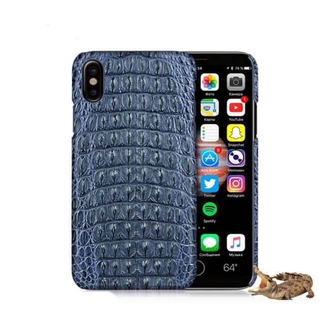 Super Luxury Genuine Crocodile Skin Leather Case For iPhone X - Image 1