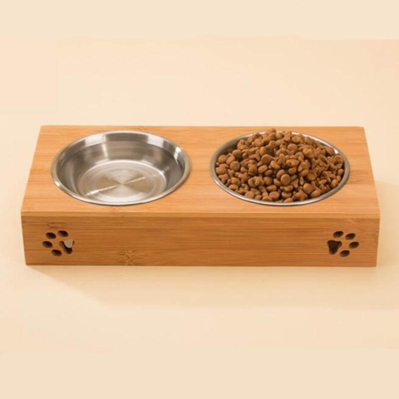 Wooden Pet Food Bowl - Image 2