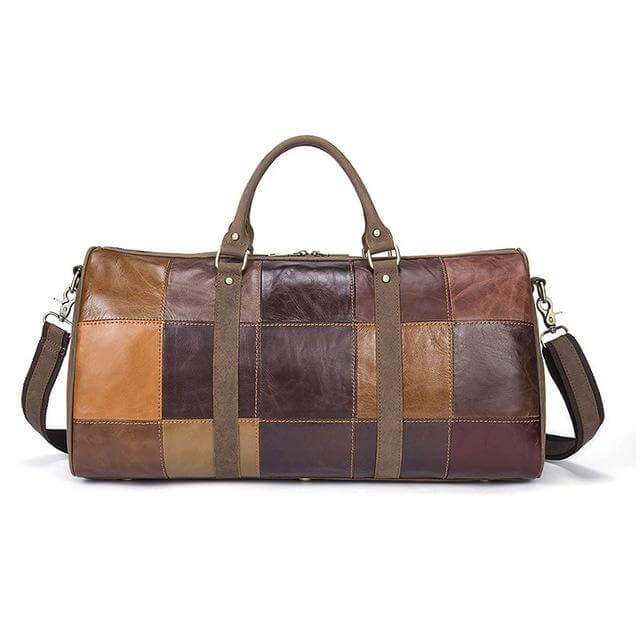 Genuine Leather Vintage High Capacity Travel Bag - Image 6