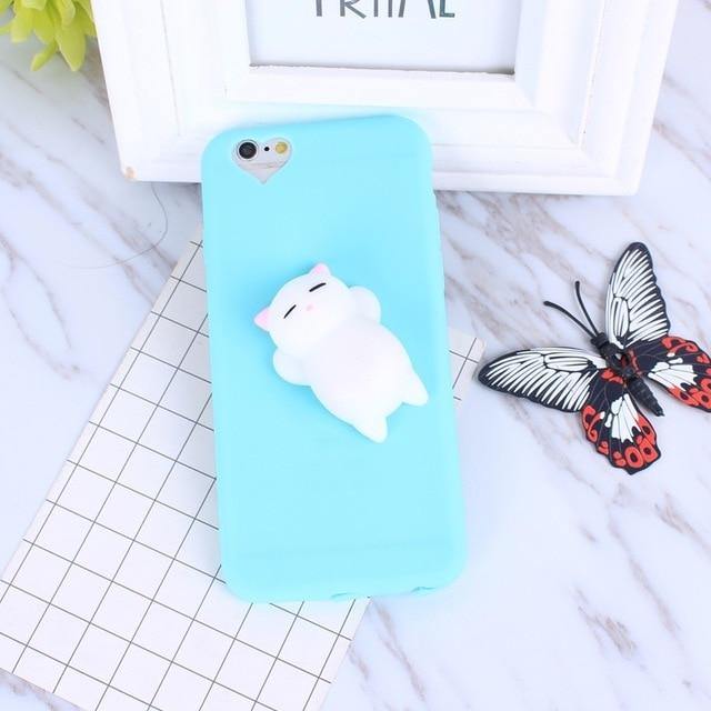 Lazy Cat 3D iPhone Cases - Image 1
