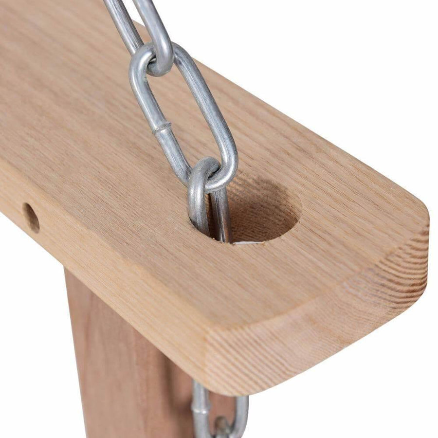 4 FT Natural Wood Garden Swing Bench - Image 5