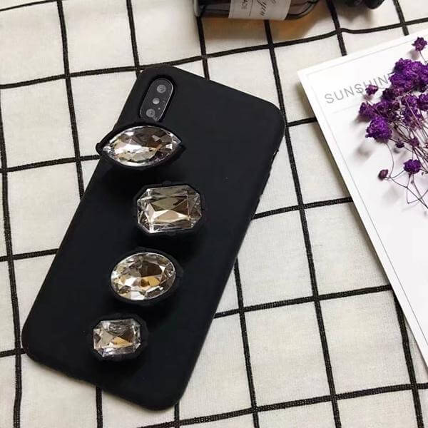 Luxury iPhone X Finger Diamond Ring Case - Image 3