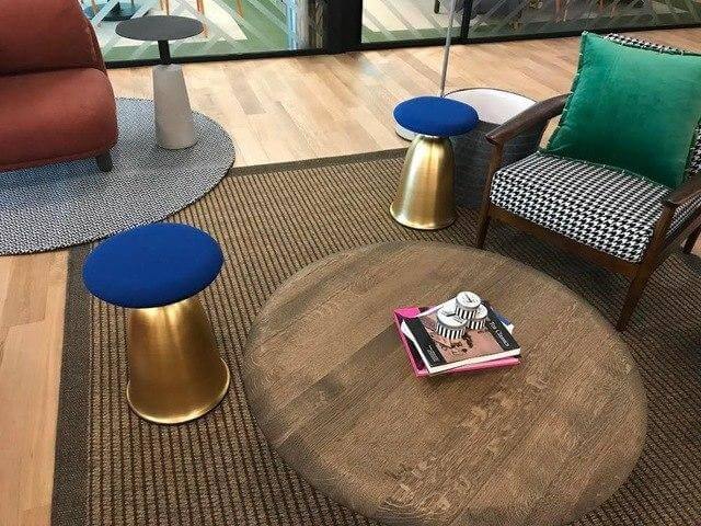 Nordic Modern Soft Metal Stool - Image 5