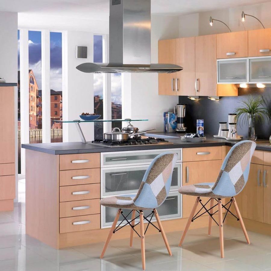 2 Pcs Modern Dining Armless Side Chair - Image 1