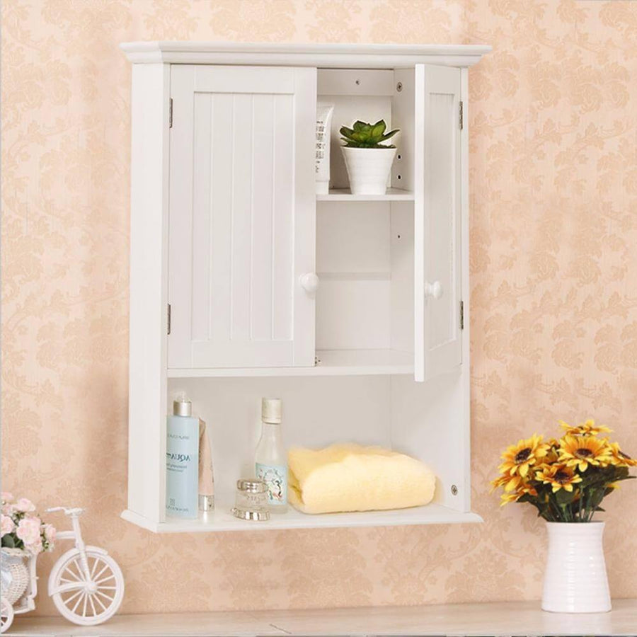 Wall Mount Medicine Bathroom Cabinet Modern Storage Organizer - Image 0