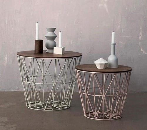 Nordic Art Collection Basket Chair Table - Image 0