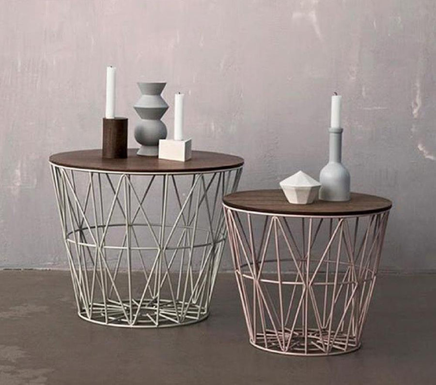 Nordic Art Collection Basket Chair Table - Image 0