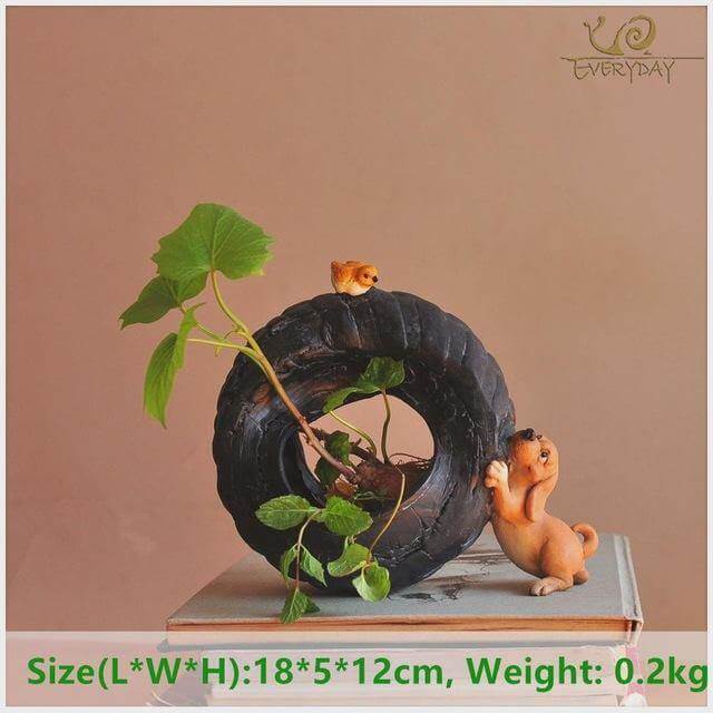 Cute Dog FlowerPot decoration - Image 3