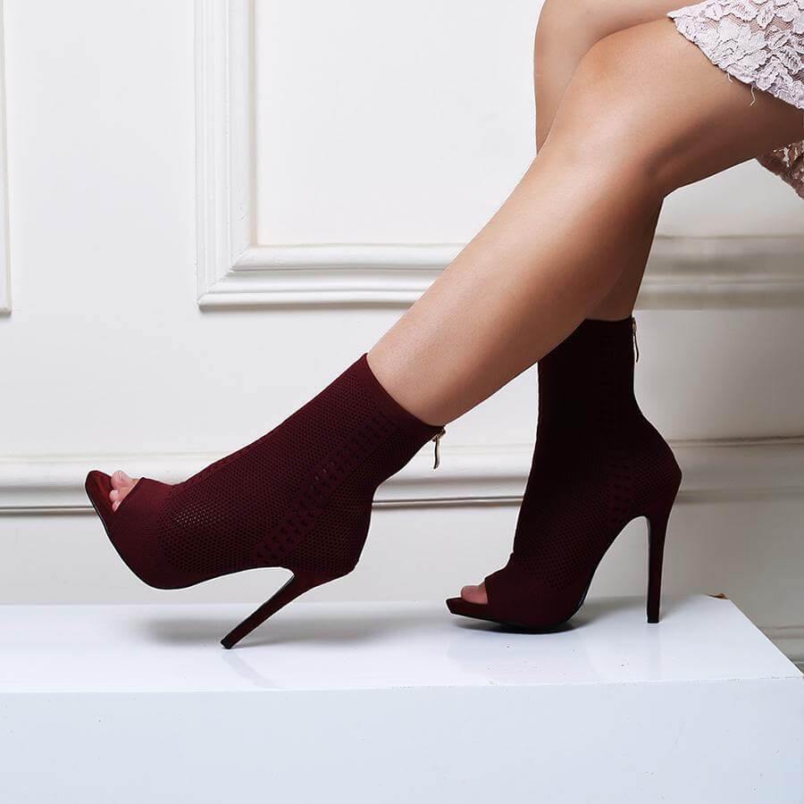 Italian Style Hollow out High Heels Women Shoes - Image 4