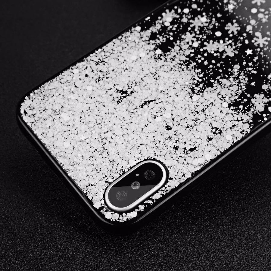Winter Snowflake Clear Case For iPhone X and Other Models - Image 3