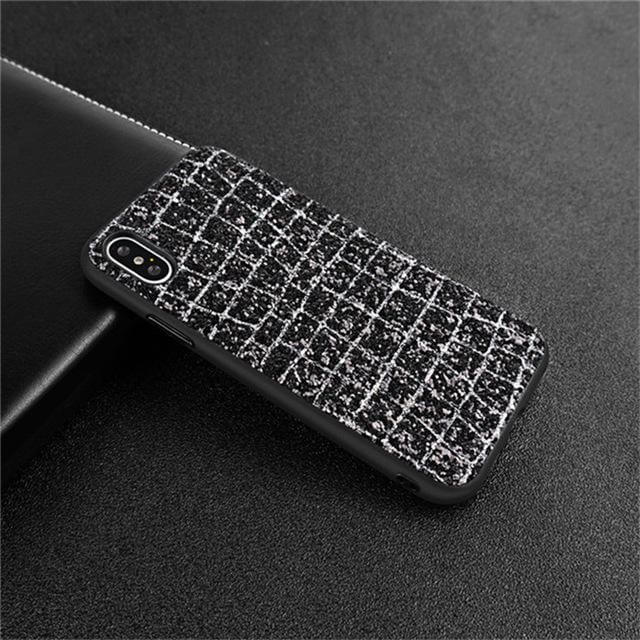 3D Grid Scales Soft Silicone Back Cover For iPhone Models - Image 1
