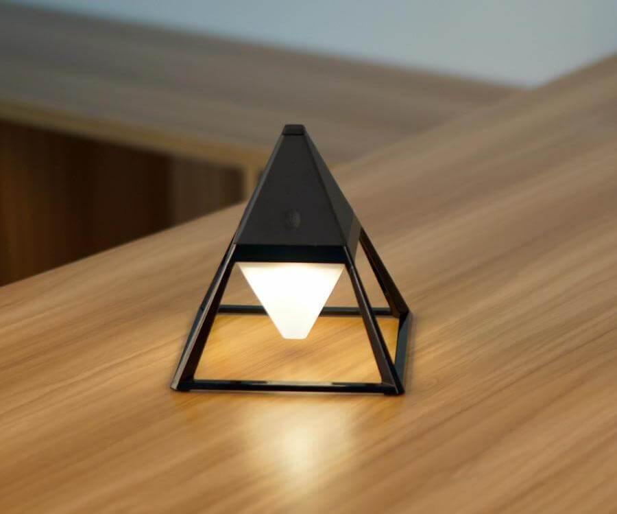 Pyramid Modern Touch Bedroom Lamp Decor - Image 1