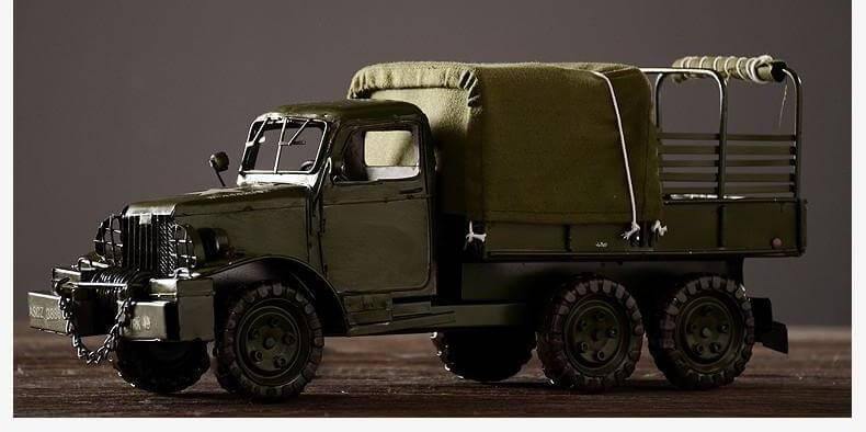 Pure Handmade Vintage WW2 Retro Military Truck - Image 1