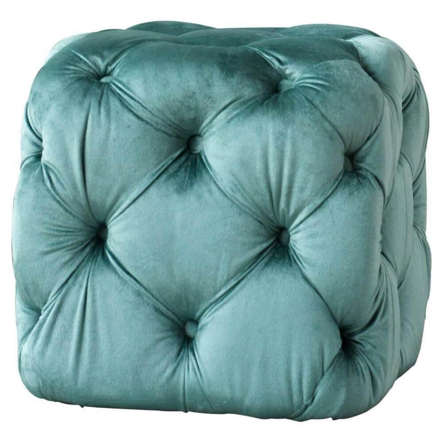 Modern Velvet Ottoman footstool - Image 4