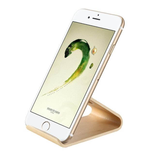 Wooden Phone Holder Stand Station Dock For Iphone Models - Image 5