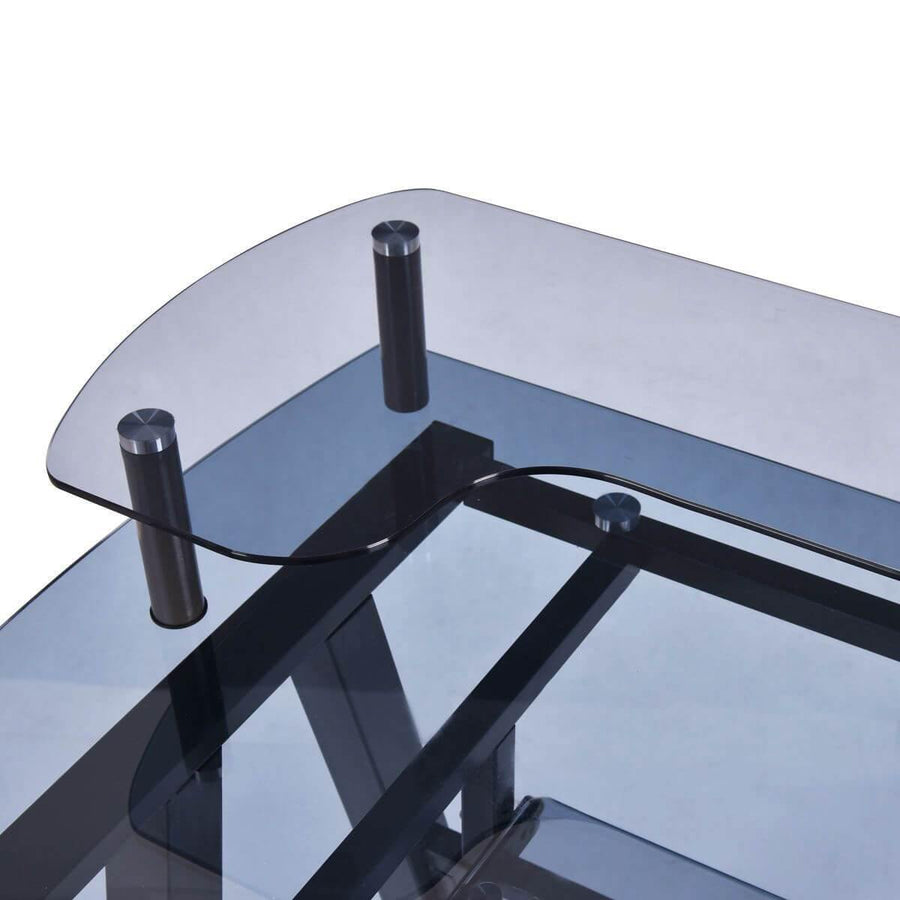 Modern Home/Office Workstation Metal Frame with Printer Shelf Table - Image 3