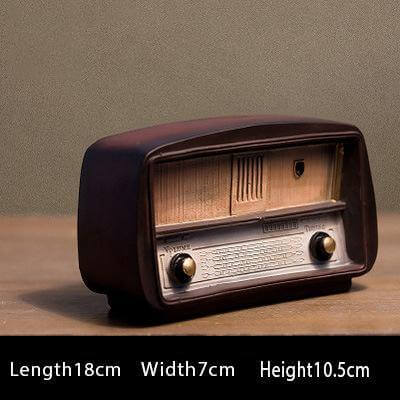 Europe style Retro Resin Radio Model Nostalgic Decor - Image 1
