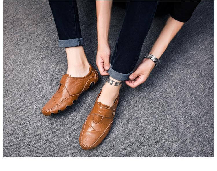 British Style Leather Men's Casual Shoes - Image 11