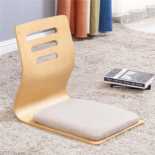 Modern Japanese Legless Chair Made From Plywood - Image 2