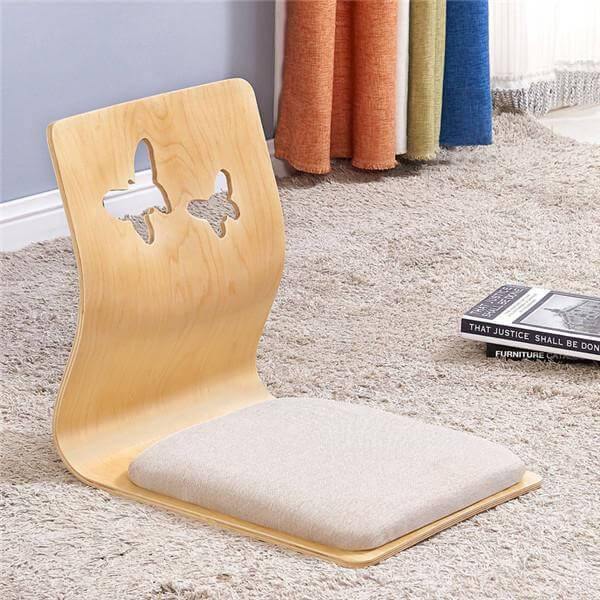 Modern Japanese Legless Chair Made From Plywood - Image 3