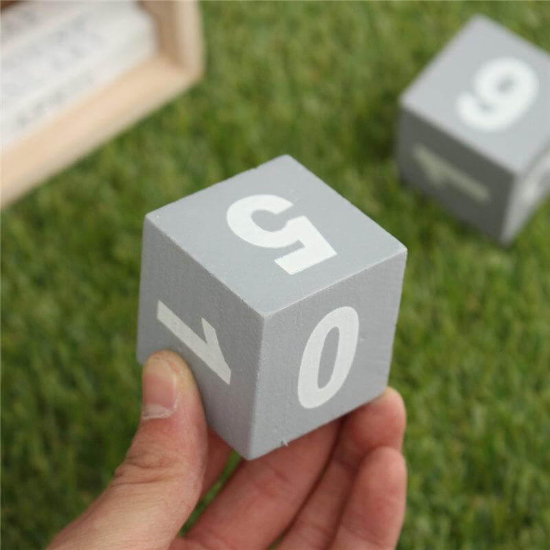 Wood Block Calendar Home Decoration - Image 6
