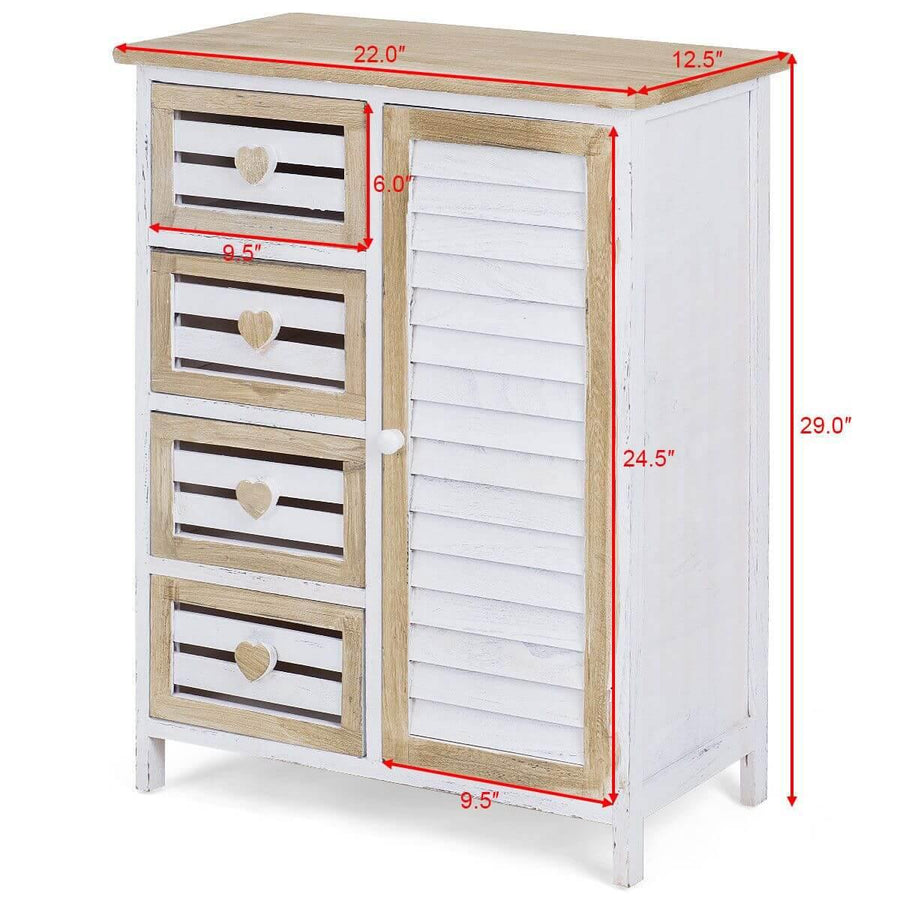 Stylish Wooden Free Standing Storage Cabinet - Image 1
