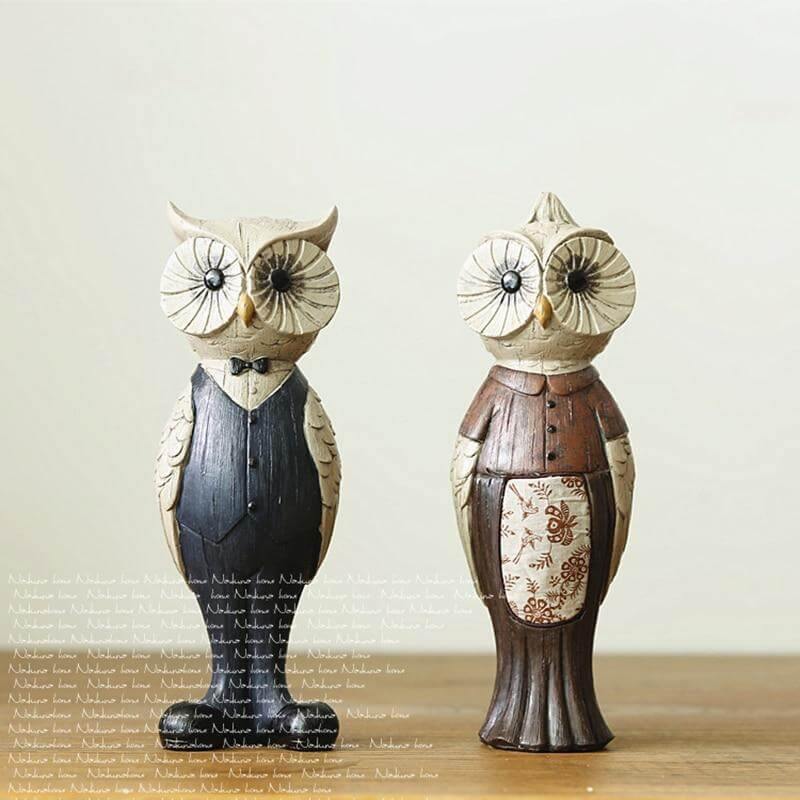 Retro Owl Art Ornaments Home Decoration - Image 2
