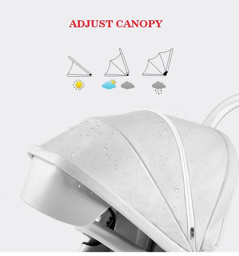 Deluxe New High Landscape 360 rotation baby stroller - Image 6