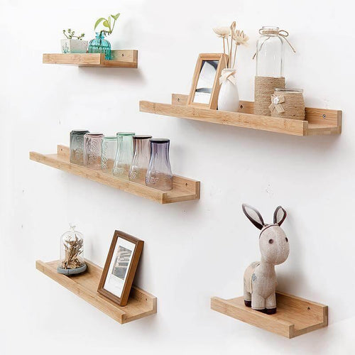 Cute Bamboo Solid Wood Shelf - Image 0