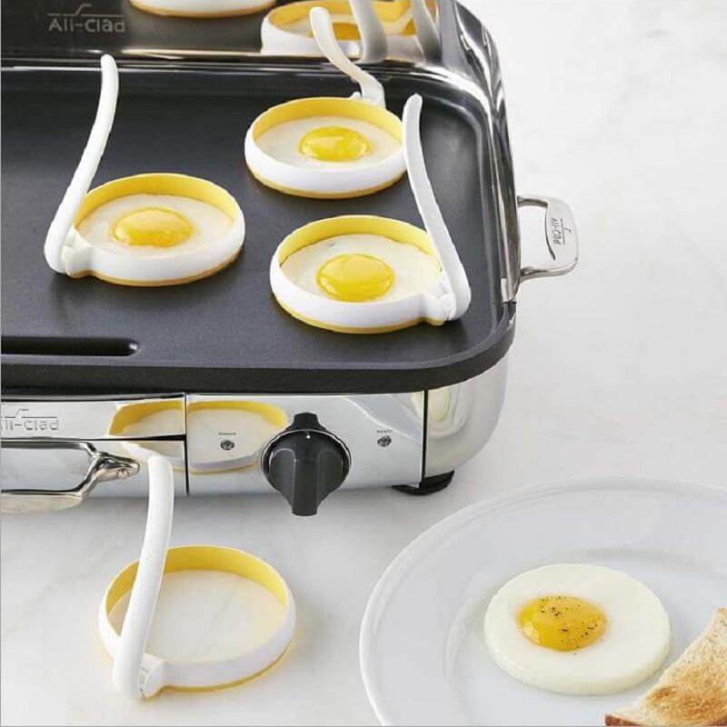 2pcs/set Circle Shaped Fried Egg Mold Pancake Rings - Image 0
