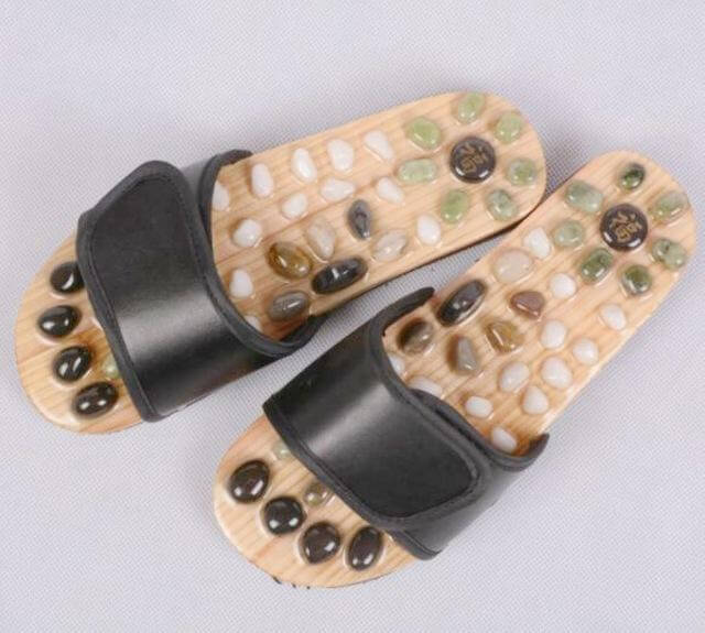 Goose Egg Stone Acupuncture Foot massage Slippers - Image 1