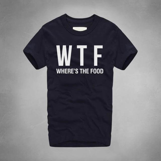 WTF Where Is The Food T-shirt - Image 2