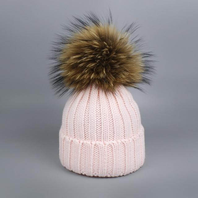 Warm Knitted Fur Hat Scarf Set - Image 14