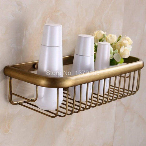 Vintage Retro Antique Wall Bathroom Kitchen Basket - Image 0