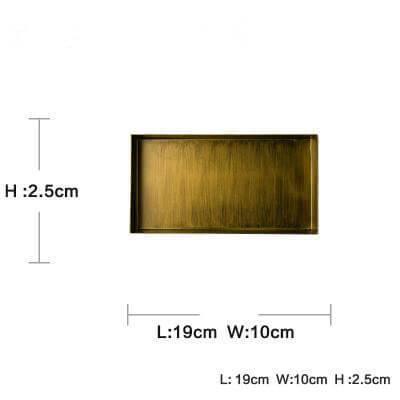 Luxury Gold Color Metal Serving Trays - Image 1