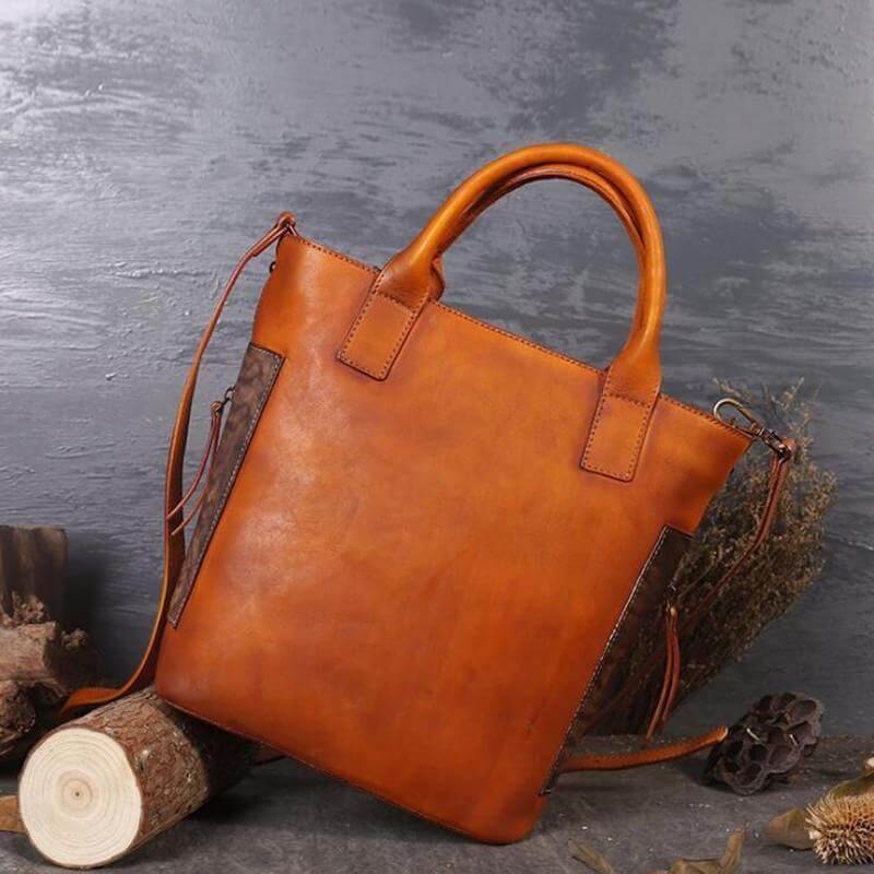 Vintage Pure Leather Luxury Women One Shoulder Purse - Image 3