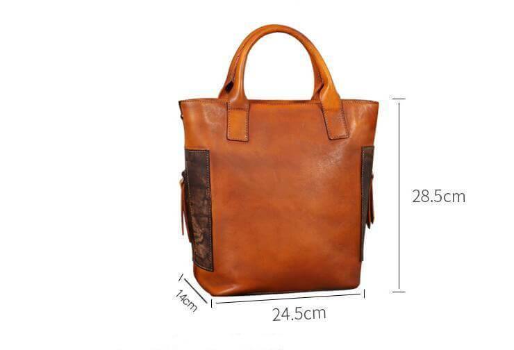 Vintage Pure Leather Luxury Women One Shoulder Purse - Image 1