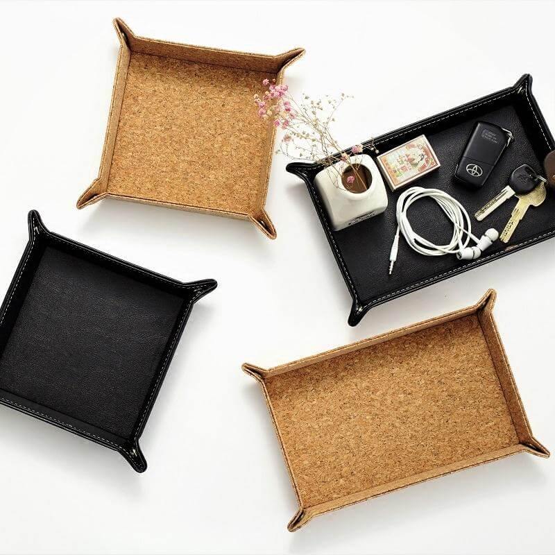 Japan Style Multi-Use Leather Storage Trays - Image 0