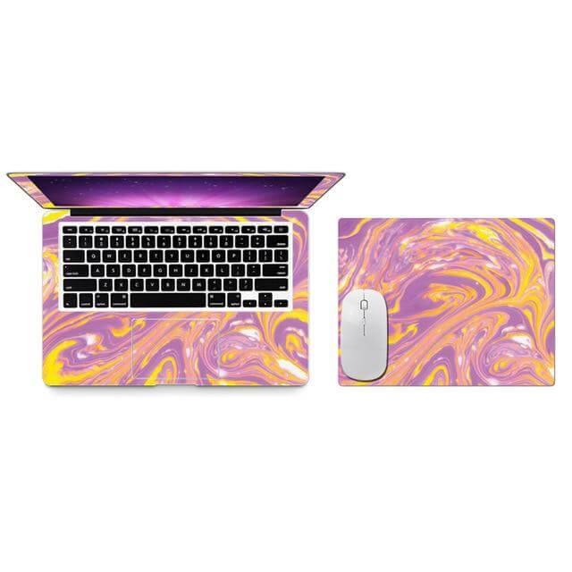 Marble Color Full Cover Macbook Stickers - Image 5