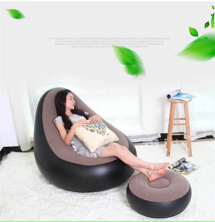 Comfy Modern Beanbag Cushion Sofa - Image 4