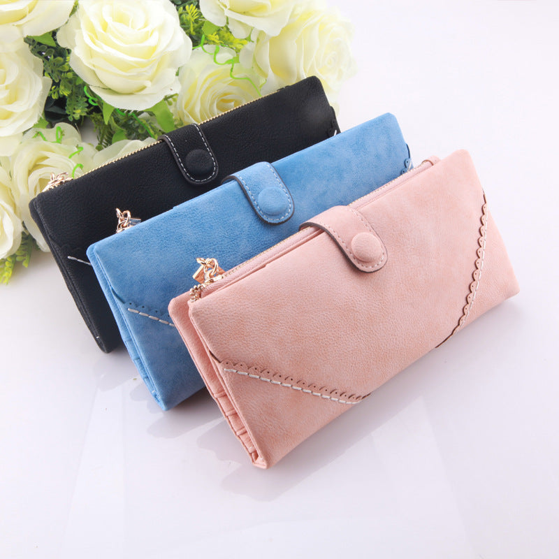 Retro Matte Leather Women Purses - Image 3