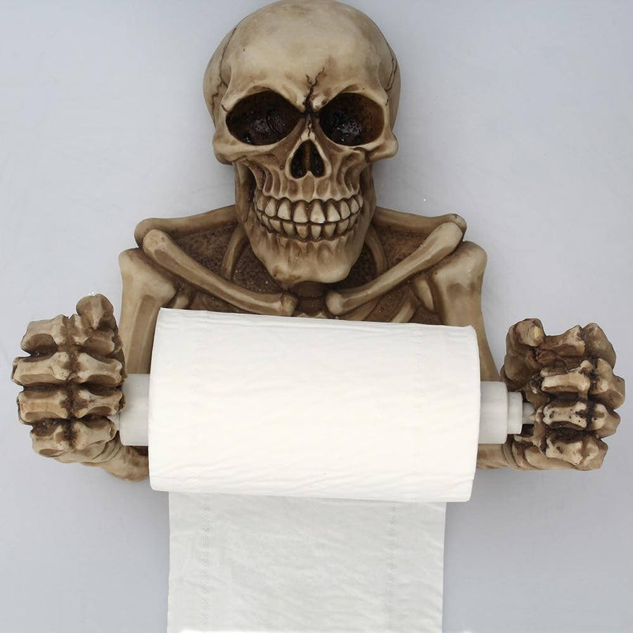 Gothic Skull Toilet Paper Holder Rack - Image 3
