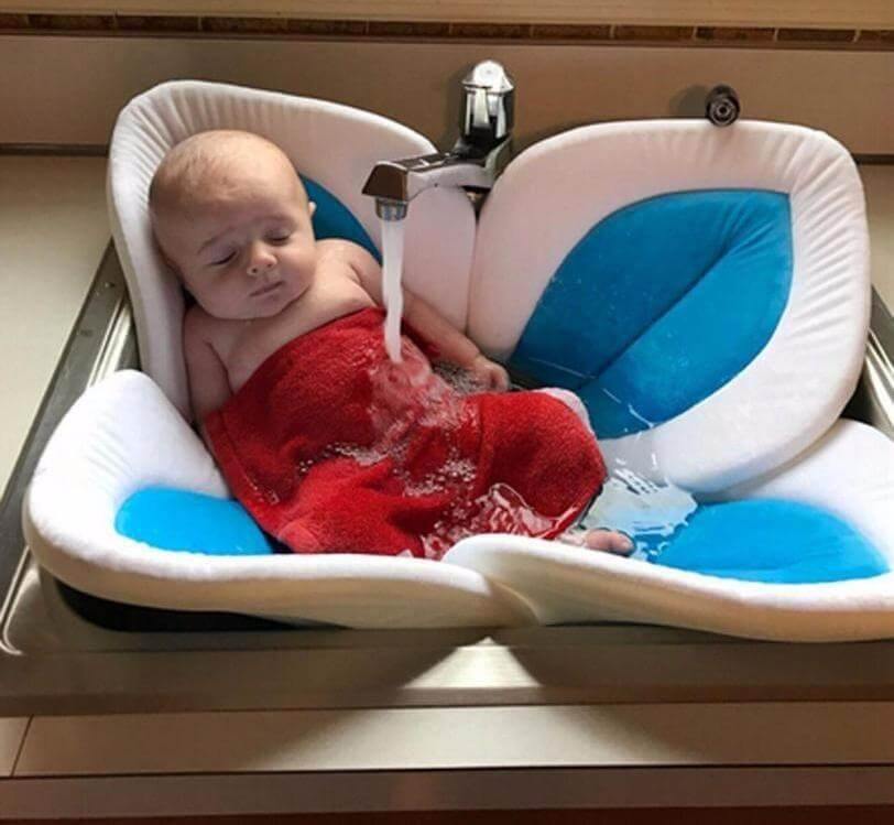 Stylish Baby Floral Flower Bath Tub for Baby - Image 1