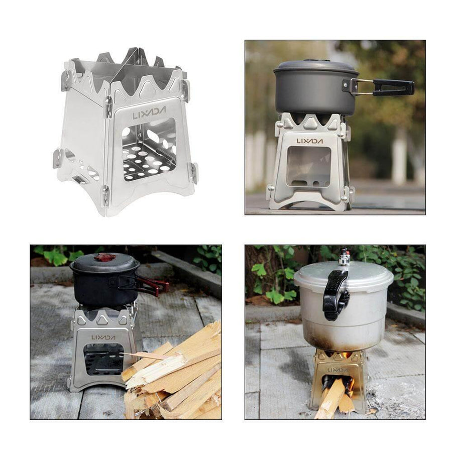 UltraLight Stainless Steel Camping Picnic Fire Stove - Image 2